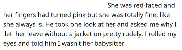 The OP told his FIL that he's not his wife's babysitter.