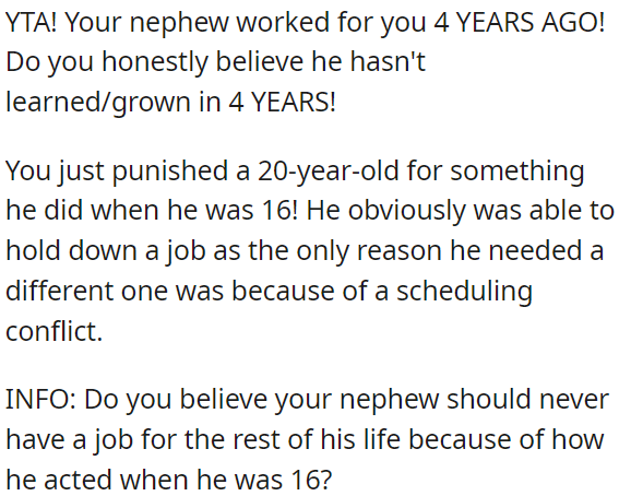 People change and mature over time.