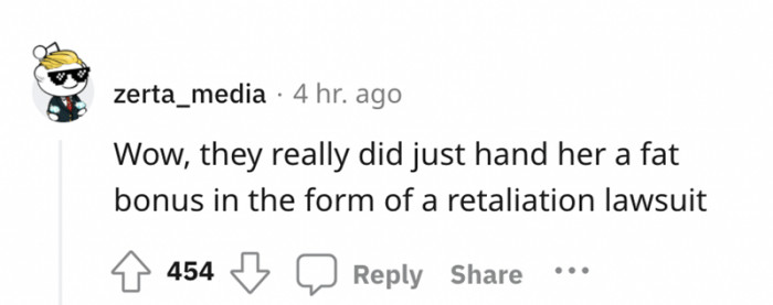 Yes, there is definitely some lawsuit material here...