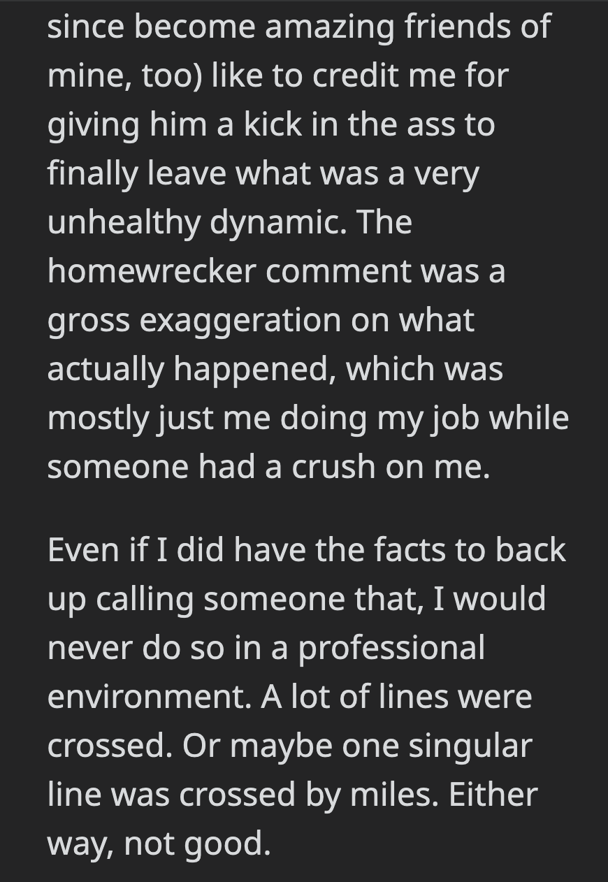 His sister misrepresented OP's story because she was trying to hurt him after she didn't like his answer to her question.