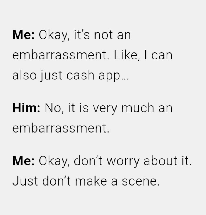 Just don't make a scene