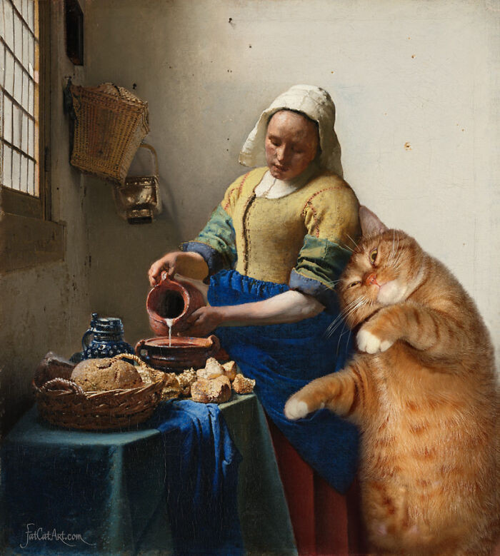 “The Kitchen Maid And The Cat”