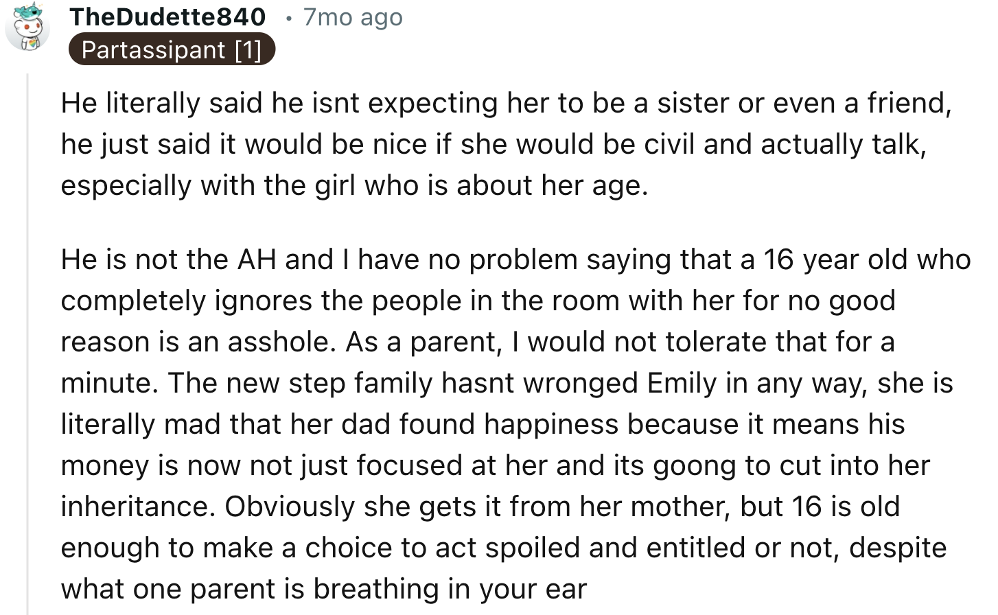 Emily Might Be Mad Because Her Father Found Happiness