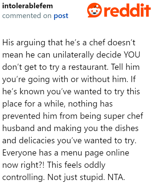 Redditors feel that the OP's husband is 