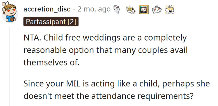 Given MIL's immature behavior, maybe she doesn't qualify for the guest criteria