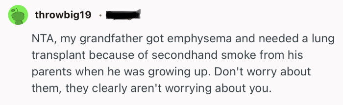 “Don't worry about them, they clearly aren't worrying about you.”