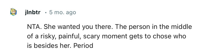 OP’s Friend Gets to Choose Who She Wants Beside Her, and No One Else