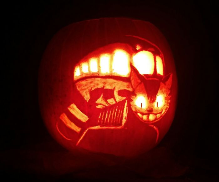 18. An illuminated Catbus