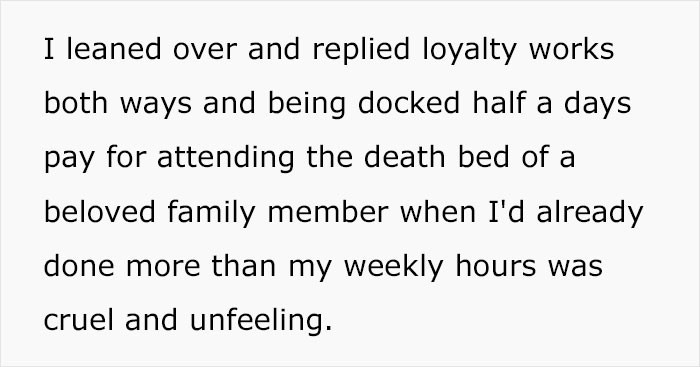 OP overheard his boss saying that she hates 