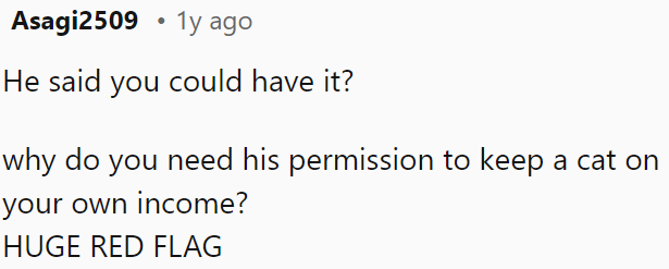 That is a huge red flag.