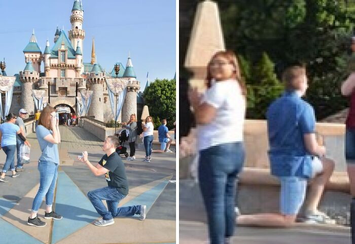 "When You Get The Prime Spot So The Guy At The Back Has To Propose By A Bench"