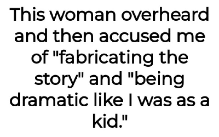 The woman then accused OP of 