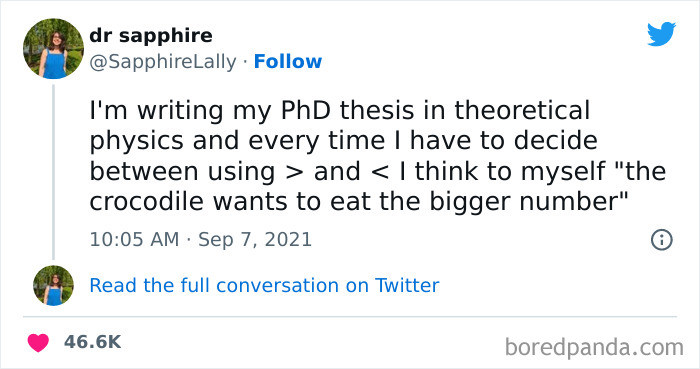 12. The crocodile wants to eat the bigger number