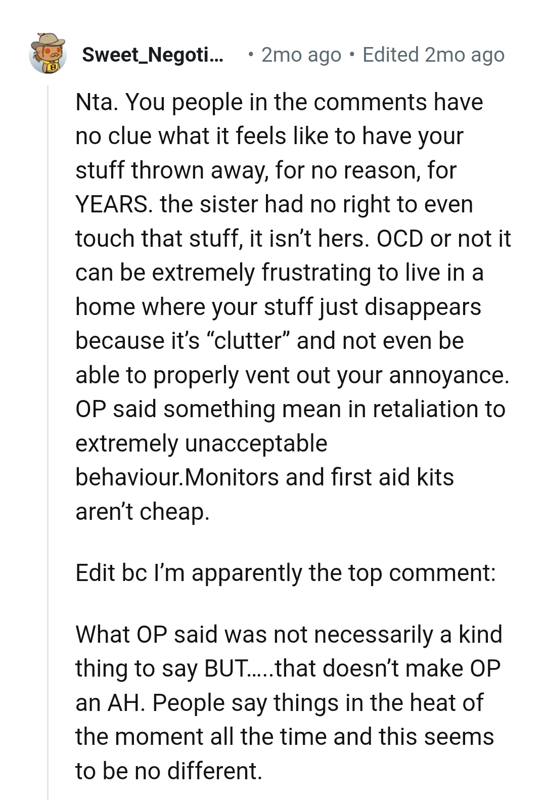 You don't throw out things that aren't yours