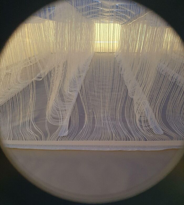 20. The interior of their inflatable air mattress.