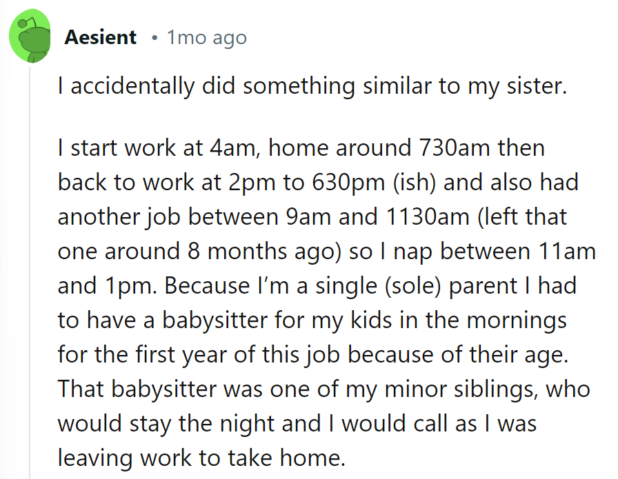 Juggling work, kids, and sibling duty like a pro!