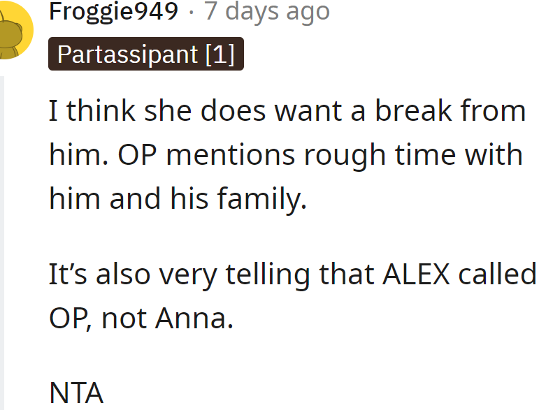 Another Redditor agreed