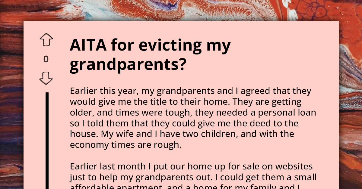 Family Man Schemes And Lies To Get Deed To Elderly Grandparents' House, Sells House Behind Their Back And Evicts Them