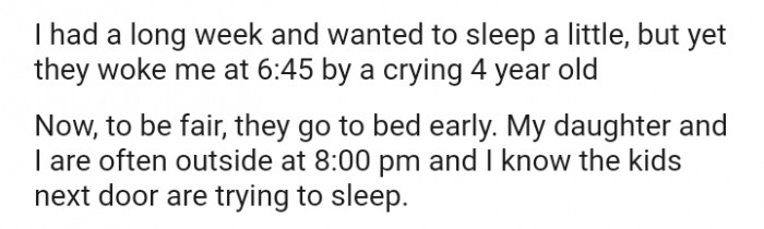 My daughter and I are often outside at 8:00 pm while the kids sleep