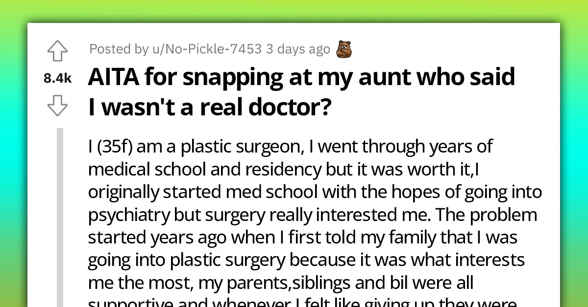 Plastic Surgeon Rips Into Aunt and Leaves Her in Tears for Refusing to Accept That She’s a Real Doctor