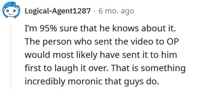 Perhaps he's in on it.