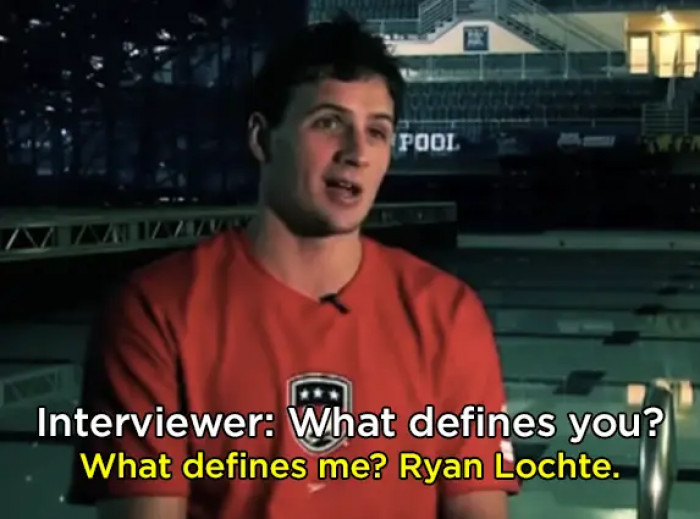 15. Moment when Ryan Lochte said this during an interview