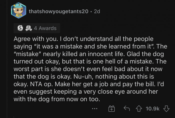 It was a serious mistake that almost cost a life.