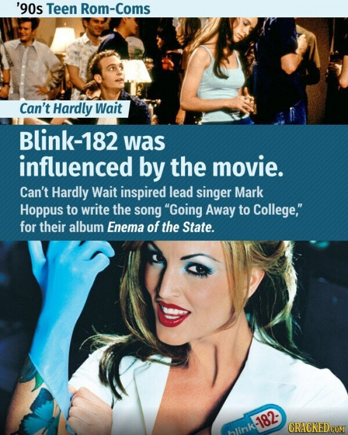 2. Can’t Hardly Wait - Blink 182