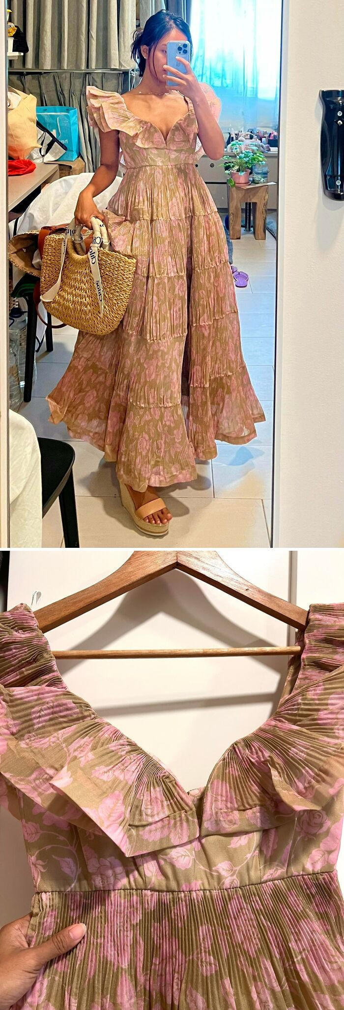"I Bought This Dress From An Online Thrift Store For $80. The Tag Was Cut Off, But Based On The Fabric And Everything Else, It Feels Too High Quality To Be A Counterfeit."