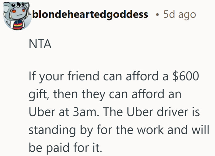 Sometimes the easiest solution is the one that does not involve waking a friend.