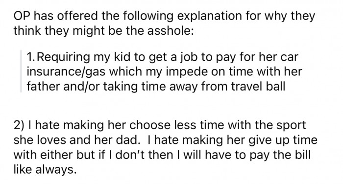 Op thinks she might potentially be the a-hole for the following reason: