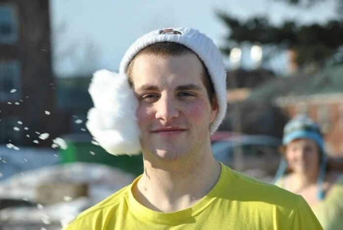 "Taken Before The Most Epic Snowball Fight Of All Time"