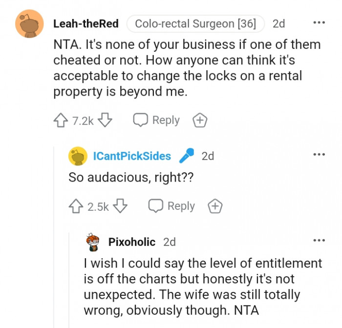 Changing the locks of a rental property