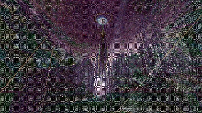 "Half Life Corrupted My Screenshot And Created Some Metal Album Cover Material"