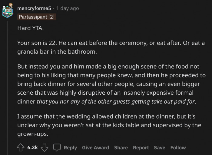 A simple granola bar would have saved the day