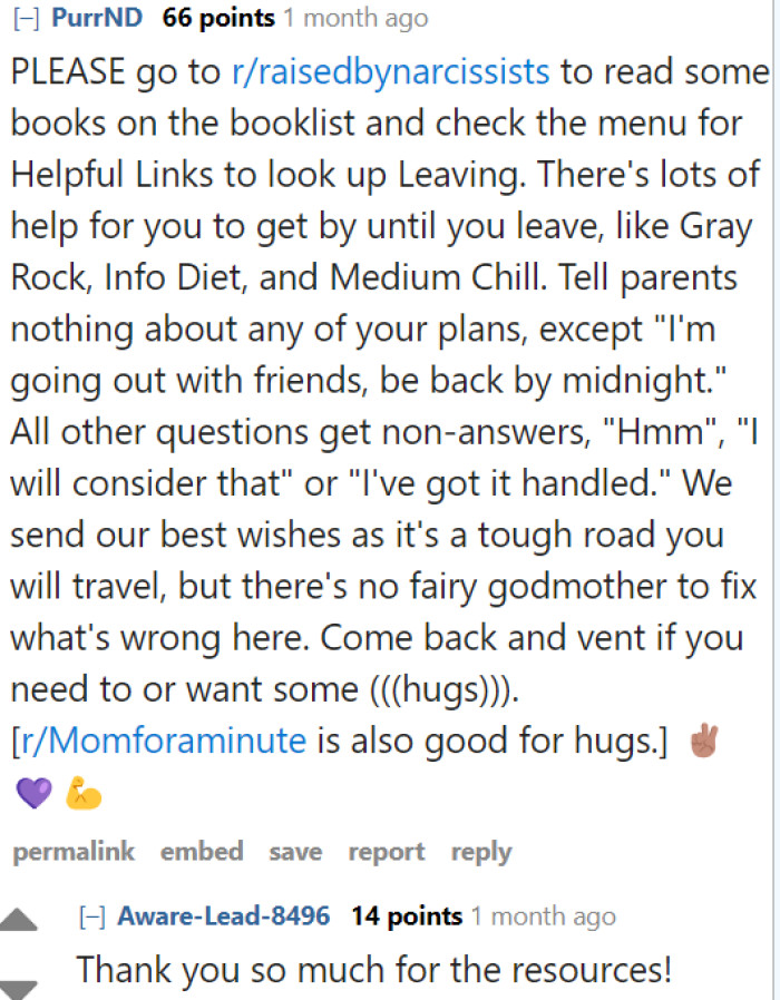 Online resources can help OP navigate the challenges of having not only an entitled but also a narcissistic mom.