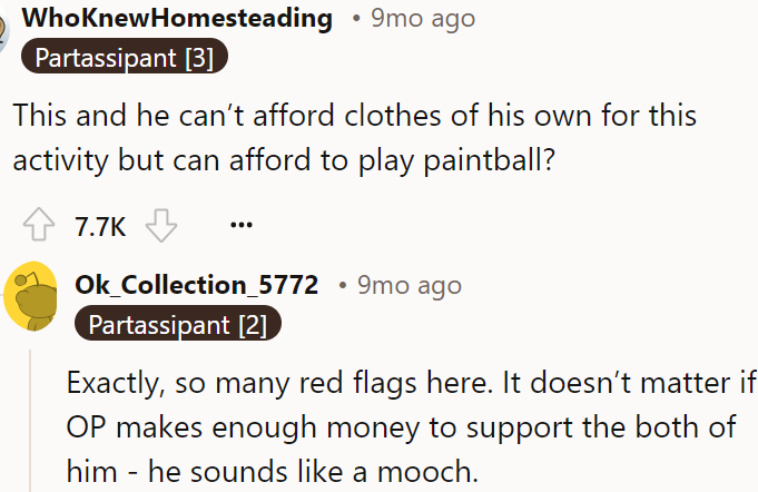 Another Redditor agreed