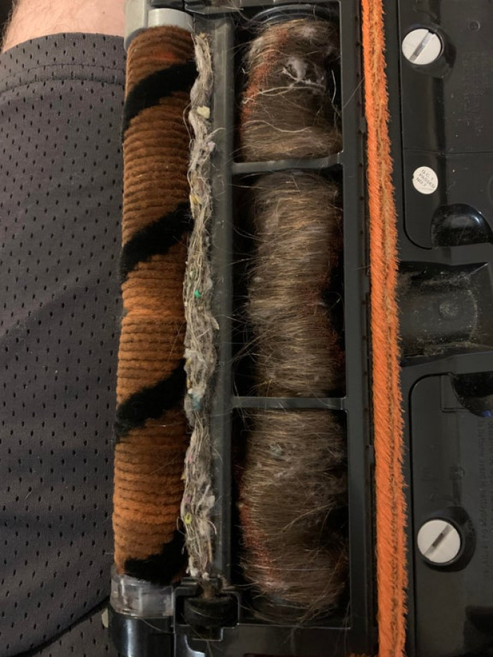 18. My wife wonders why the vacuum hasn't been working.