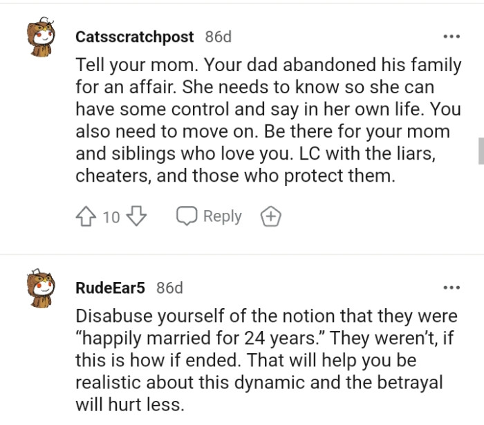 The OP should be there for his mom.