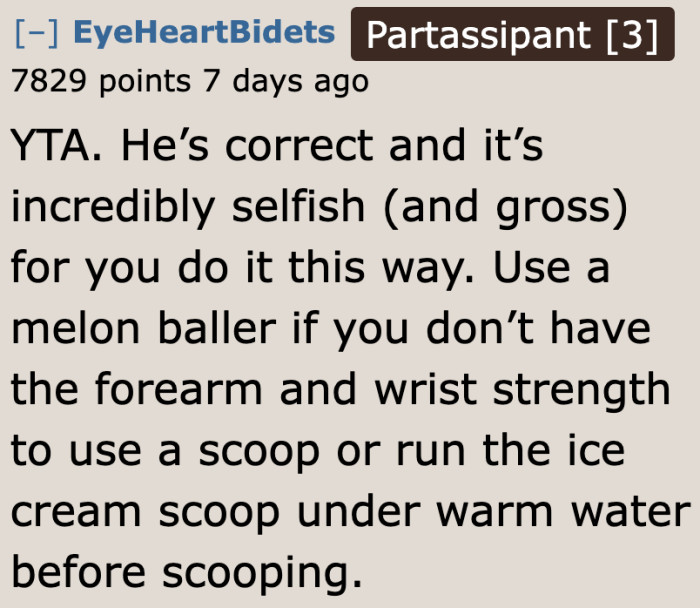 Some Redditors agree that hot water is the answer to her problem.