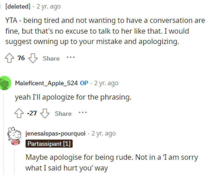 It's important to see how OP continues with this situation and how he handles things like this in the future.