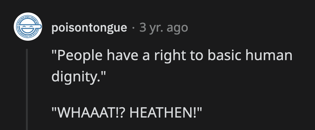 Jesus has a weird fan base. They have very interesting interpretations of his teachings.