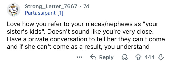 It doesn’t sound like you’re very close.