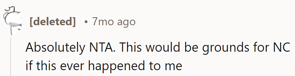 Definitely NTA. If This Happened to Him, NC Would Be a No-Brainer. Boundaries, People!
