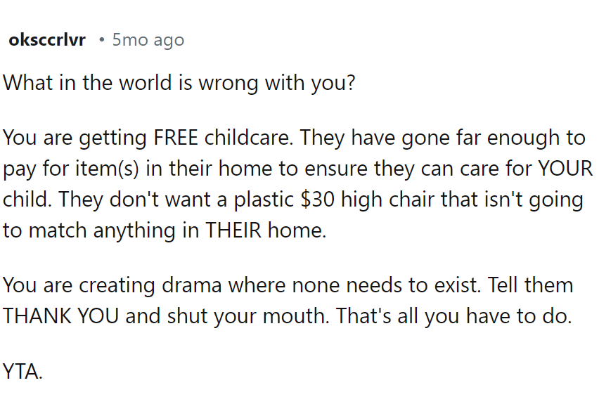 The OP is creating drama where none needs to exist.