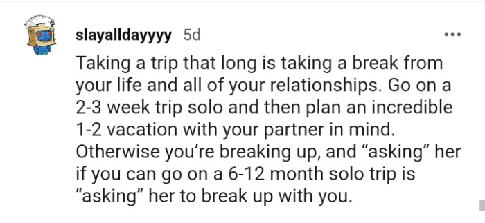 Taking a break from your life