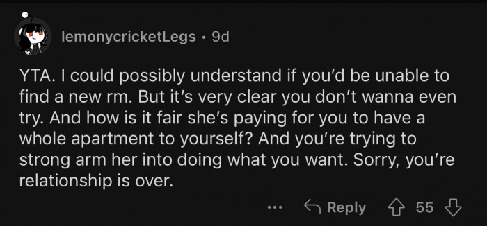 OP's relationship is pretty much over.