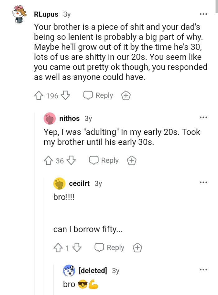 The OP seems like he came out pretty okay