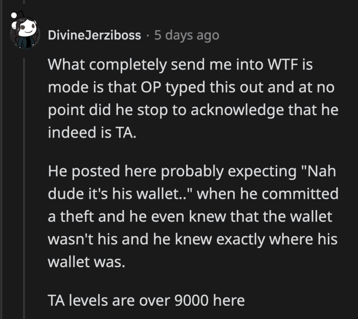 He even had the time to comment and reply to double down on his stance that he did nothing wrong