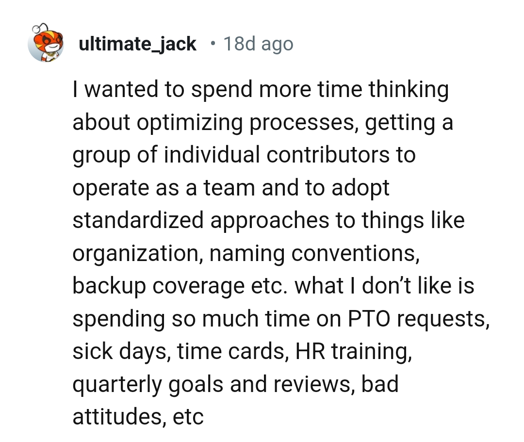 12. Spending so much time on PTO requests